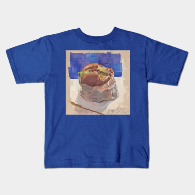 Cheeseburger Kids T-Shirt by TheMainloop